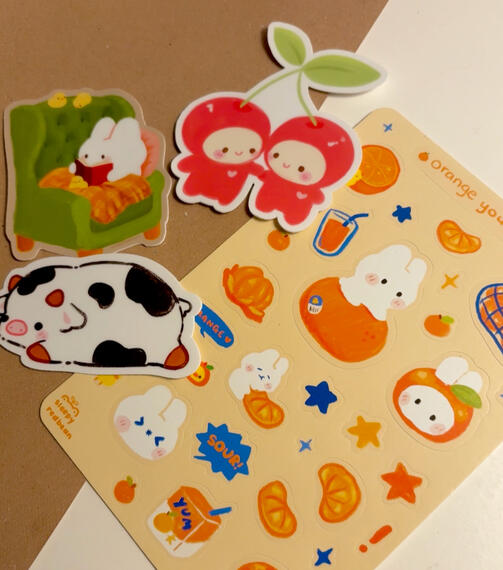 stickers and sticker sheets